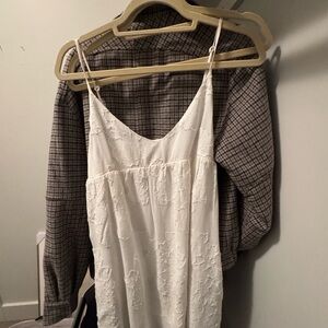 White Lace Slip Dress